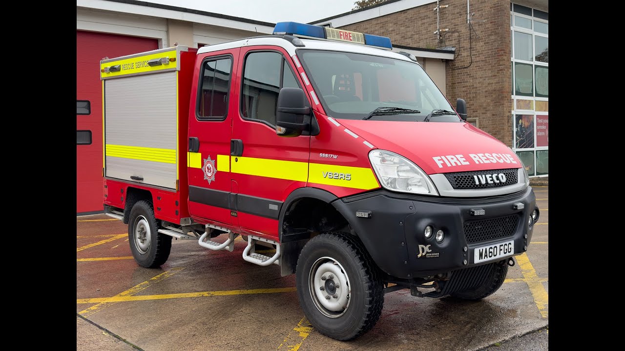 Devon and Somerset Fire and Rescue Service Appliances | Bridgwater Fire Station | 4K HD