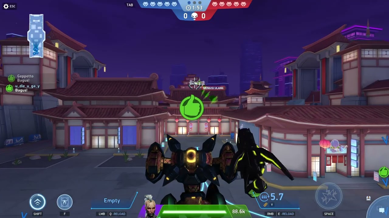Mech Arena semua pada heboh pakai senjata EM 6 #mecharena #gaming #midgame #volti #seeker #nomad