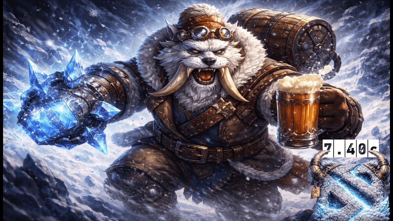 Рокки Offlane Tusk Turbo Dota 7.40c