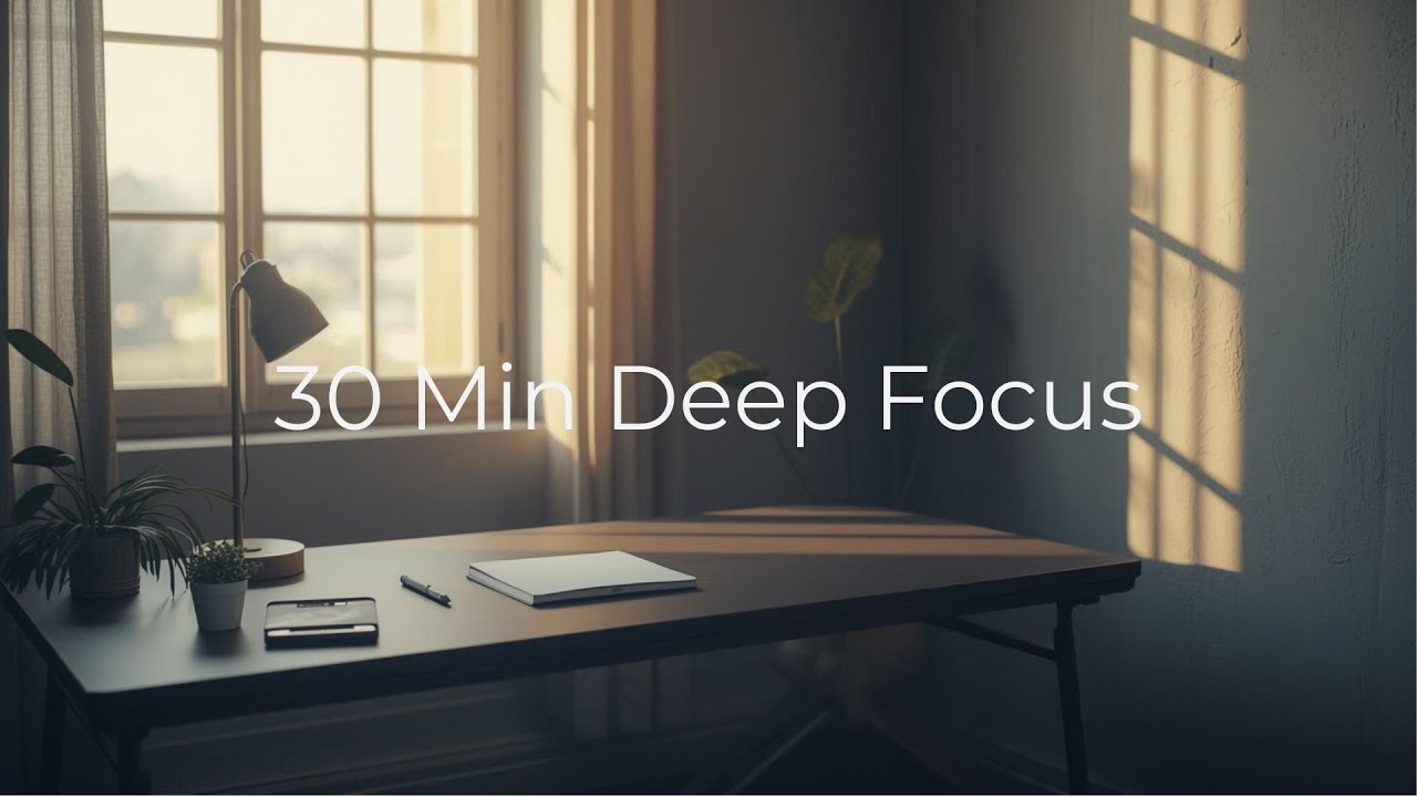 30 Min Deep Focus – Calm Study Music for Concentration