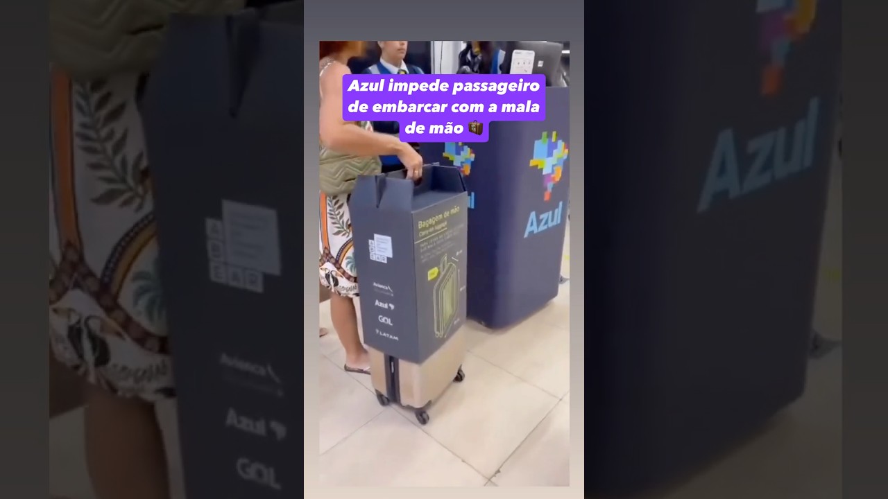 Azul impede embarque de mala de m&atilde;o &ldquo;fora dos padr&otilde;es&rdquo; ✈️🧳