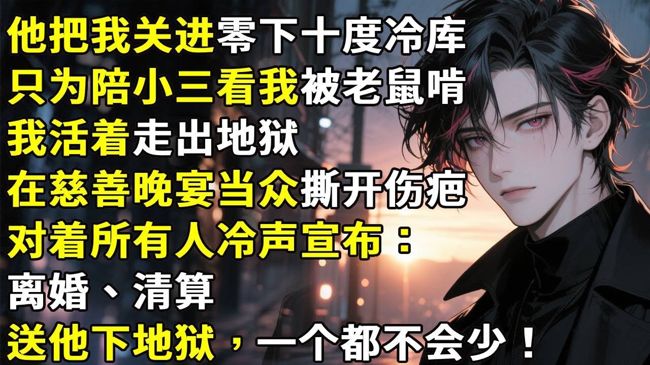 他把我关进零下十度冷库，只为陪小三看我被老鼠啃，我活着走出地狱，在慈善晚宴当众撕开伤疤，对着所有人冷声宣布：离婚、清算、送他下地狱，一个都不会少。#心月言情 #故事頻道 #故事分享 #小說