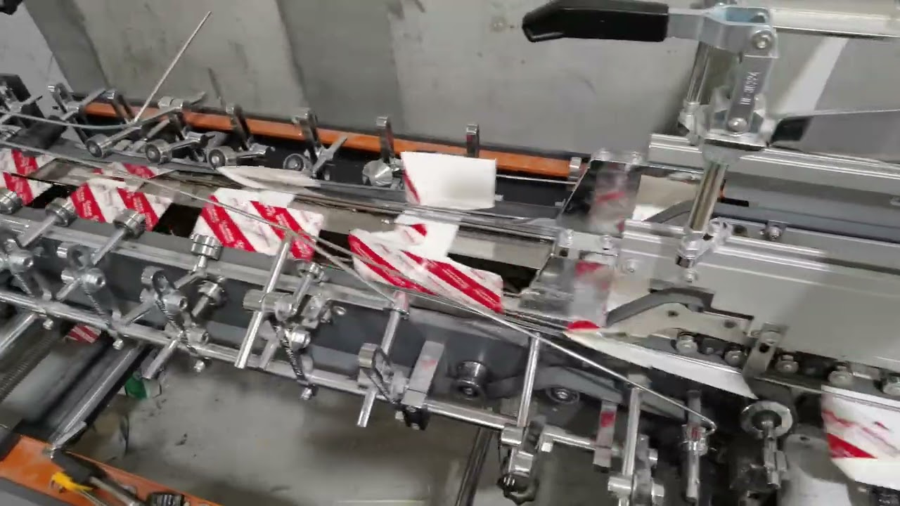 ZH-700G automatic folder gluer working lock bottom boxes