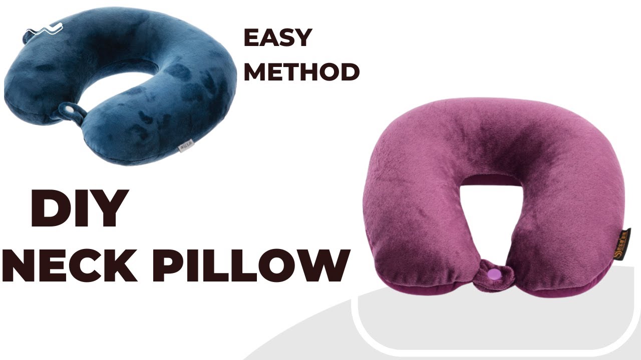 How to make TRAVEL NECK Pillow|This way is easy and quick