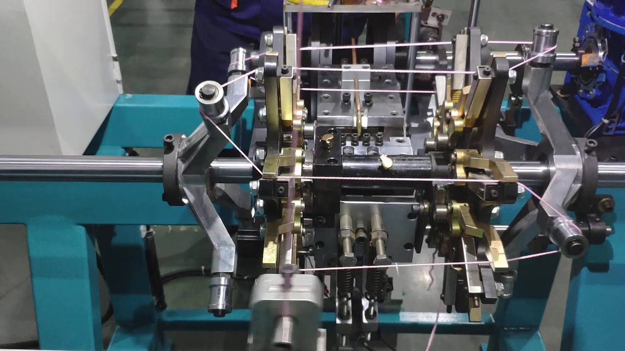 automatic shoelace and hag handle tipping machine