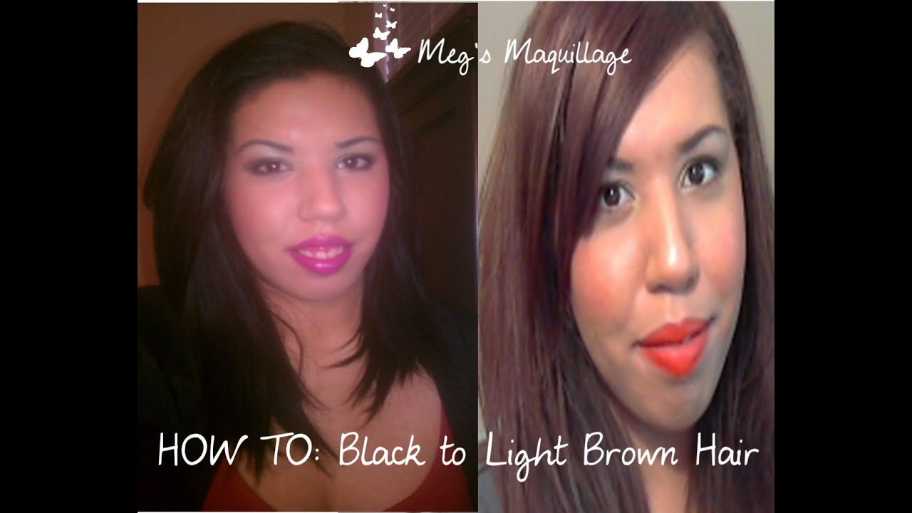 How To: Black to Light Brown Hair