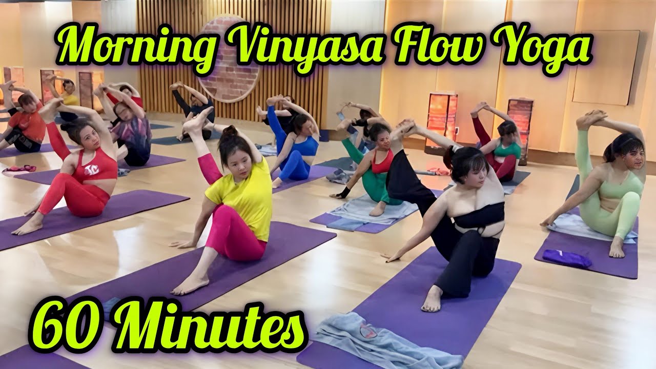 60 минут утренней виньяса-йоги для всех #vinyasayoga #yogasouvik #morningyoga