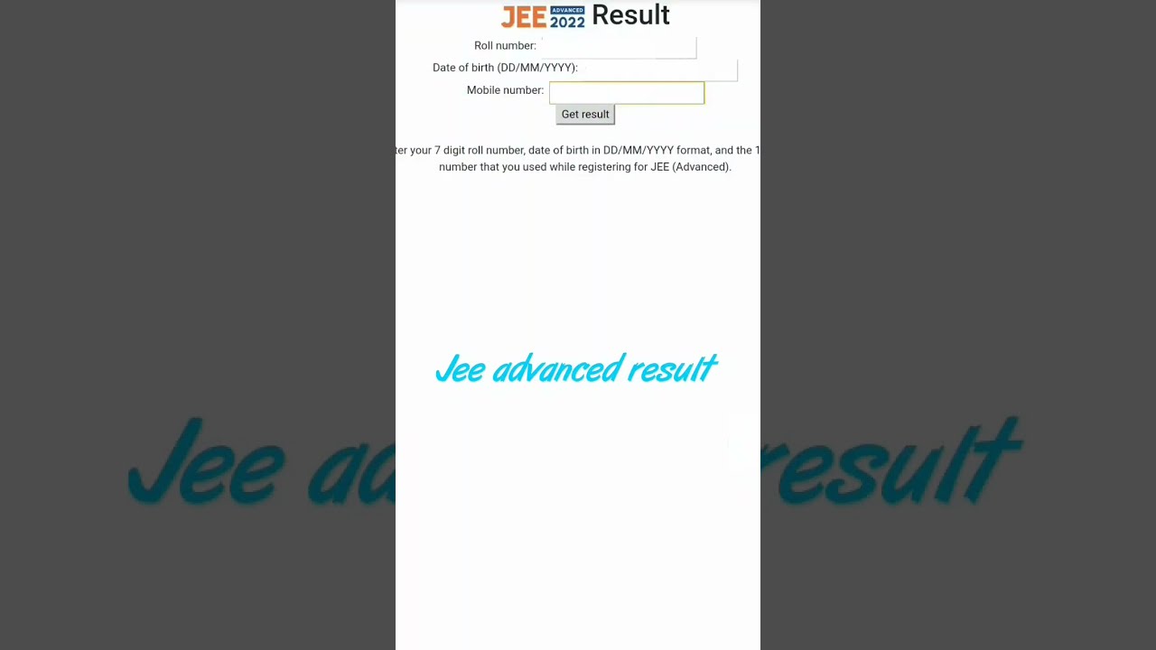 Jee advanced result 2022 | Jee advanced result | #jeemain #iit #jee #jeeadvanced #shorts #pw