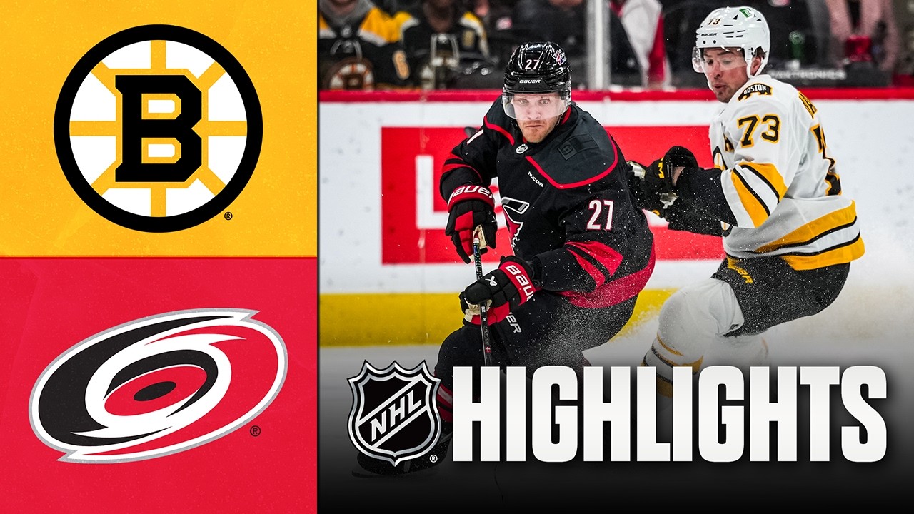 Bruins vs. Hurricanes | NHL Highlights | April 07, 2026
