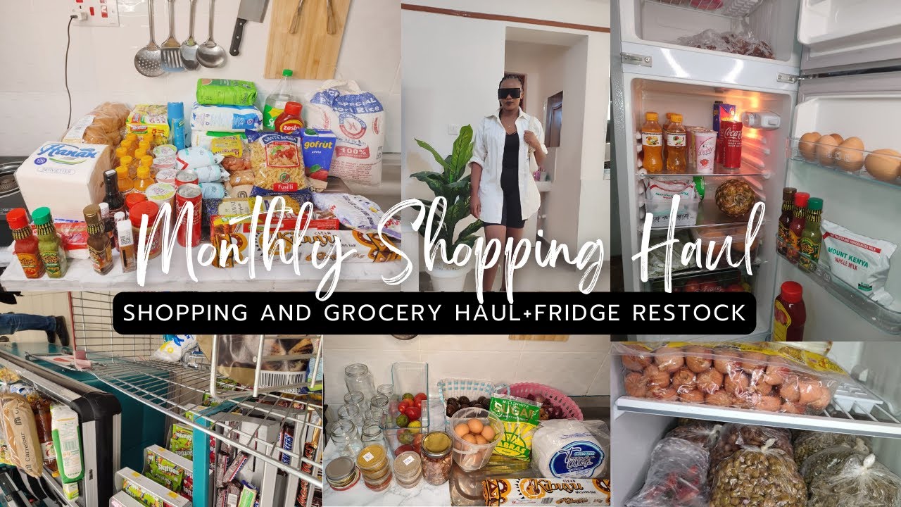 Monthly Shopping Haul+ Fridge Re-Stock