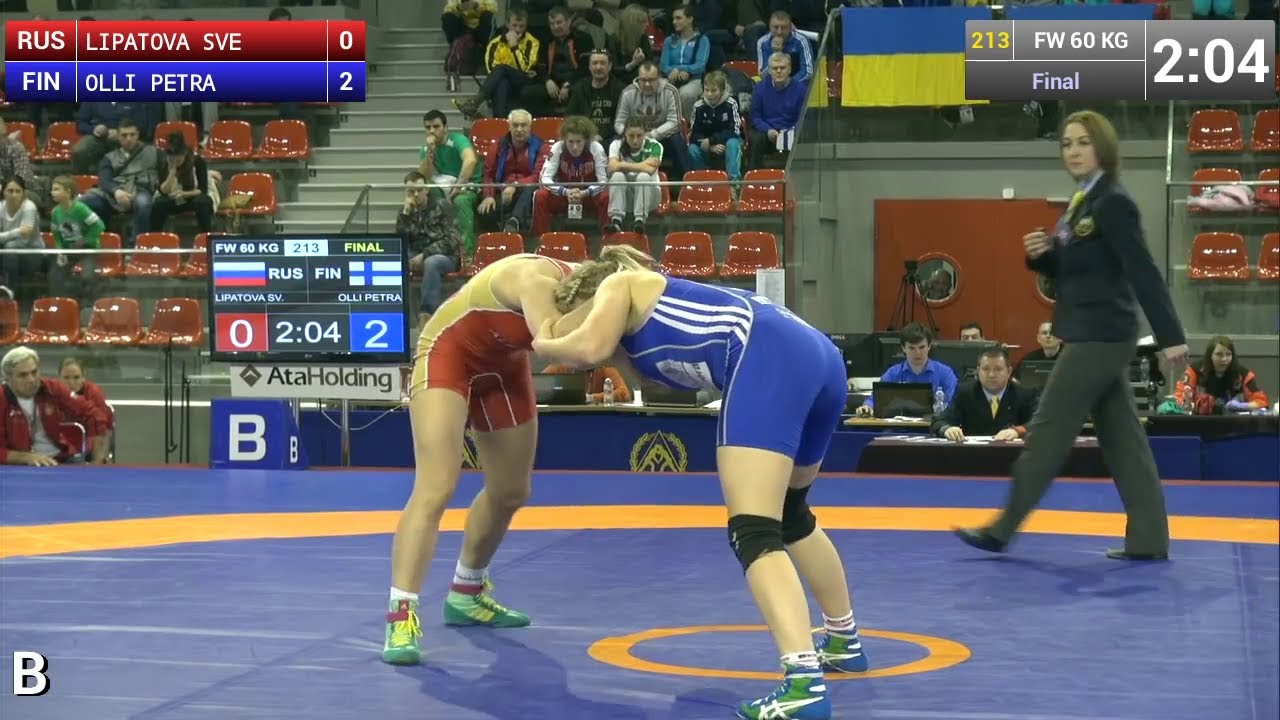 GOLD FW - 60 kg: Petra OLLI  (FIN) df. Svetlana LIPATOVA  (RUS), 6-1