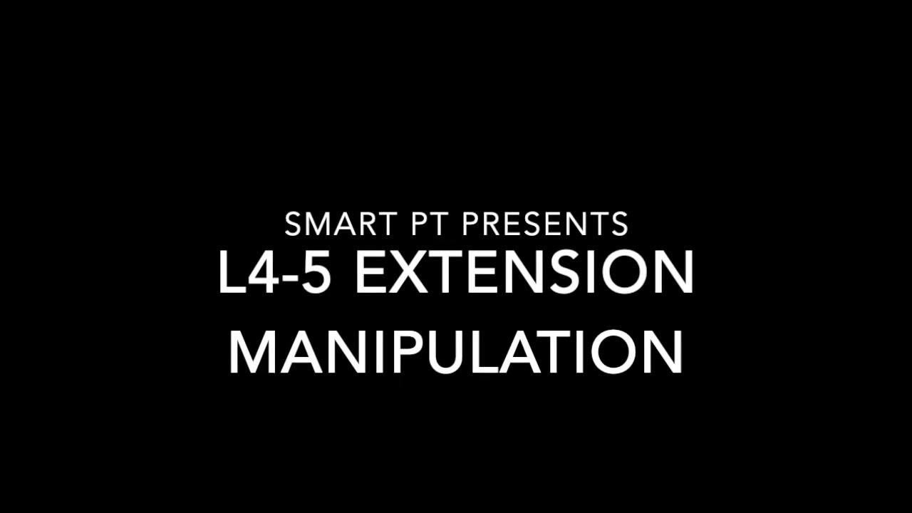 L4-5 Extension Manipulation