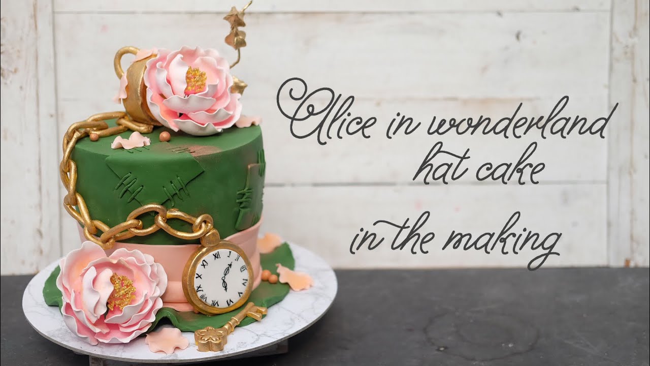 Alice in wonderland hat cake (in the making ) - madebysiany