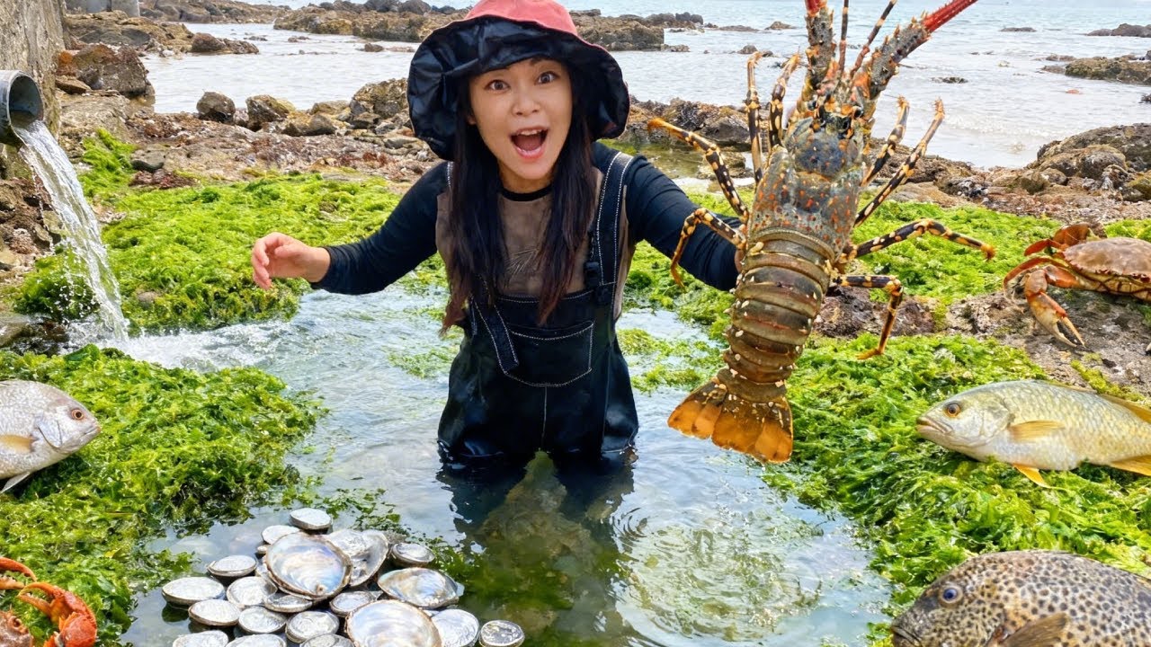 Xiao Zhang, While Beachcombing, Discovered A Giant Lobster And Even A Silver Ingot.