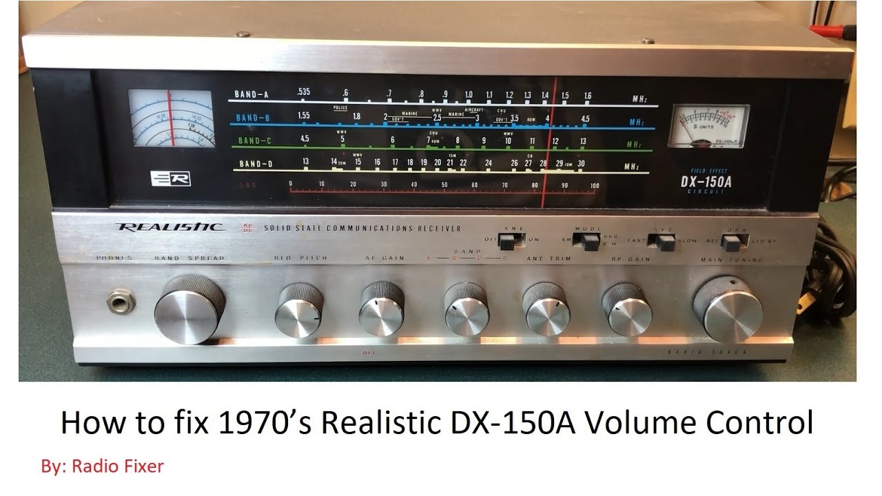 Как починить регулятор громкости — Realistic DX-150A
