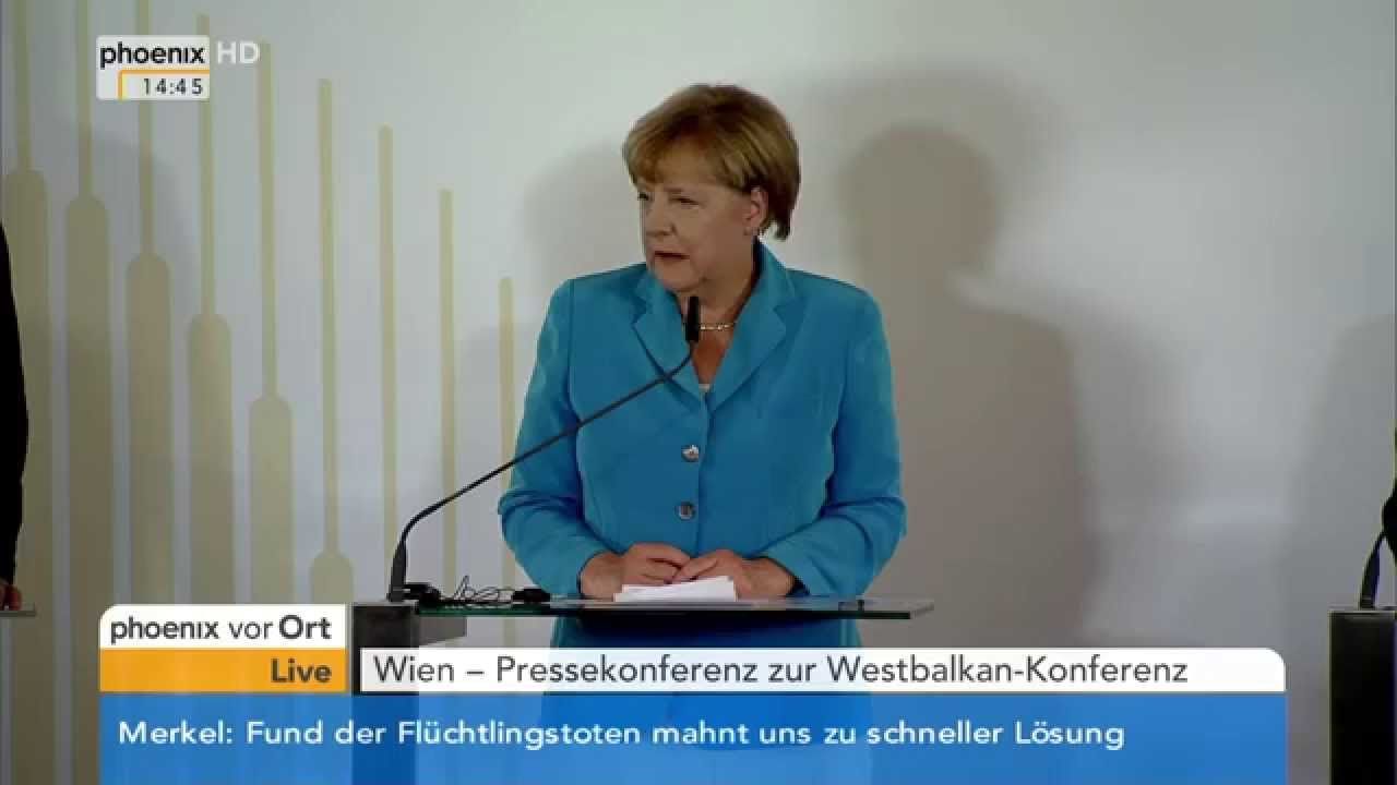 Westbalkan-Konferenz: PK von Merkel und Faymann am 27.08.2015
