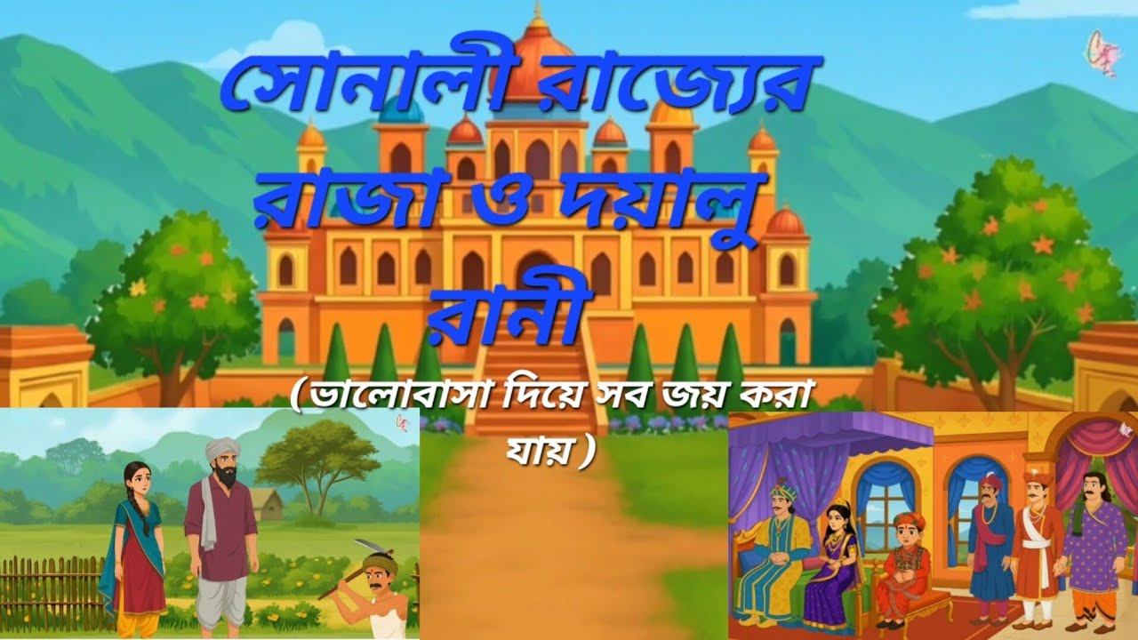 সোনালী রাজ্যের রাজা ও দয়ালু রানী /Bangla cartoon /Moral story /valo bangla cartoon 