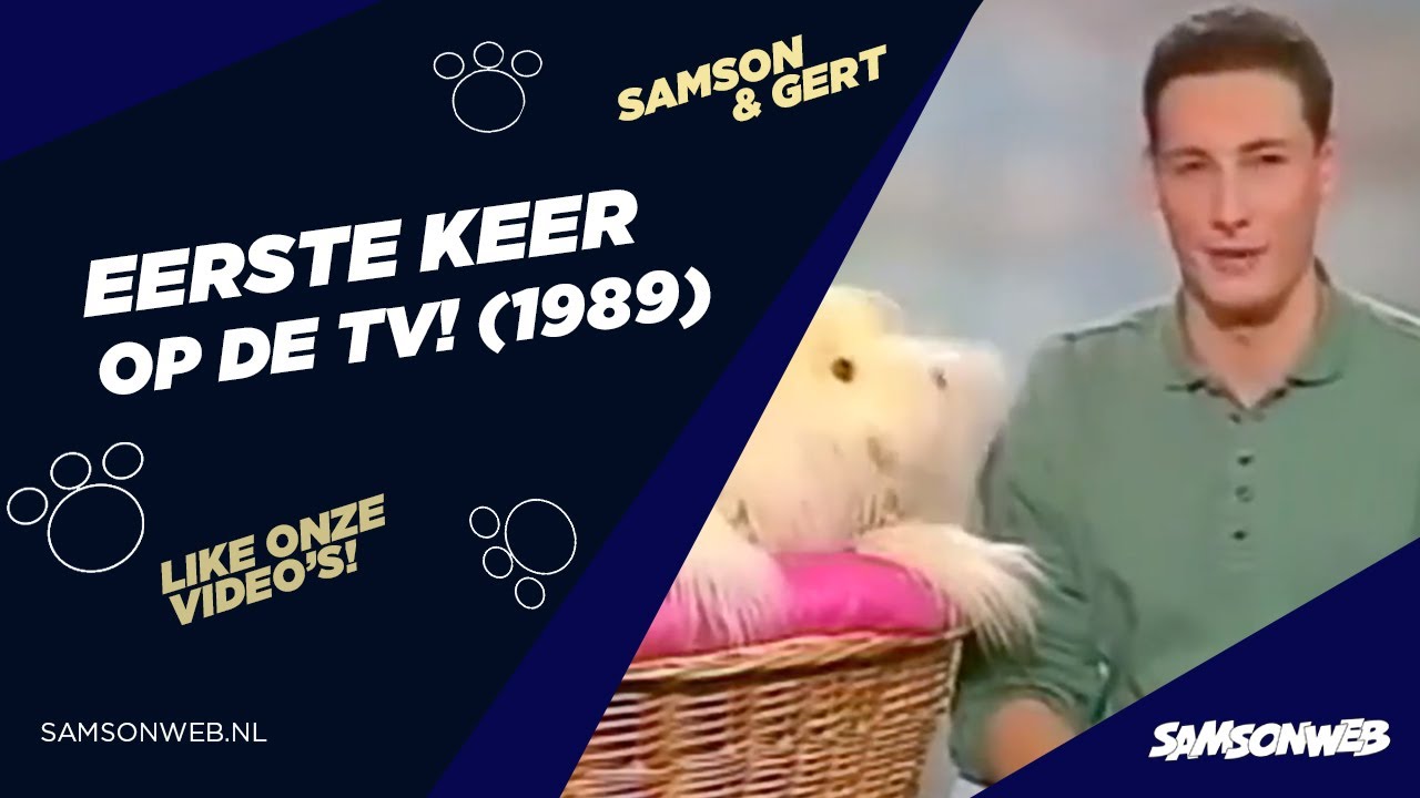Allereerste aankondiging door Samson & Gert (1989)