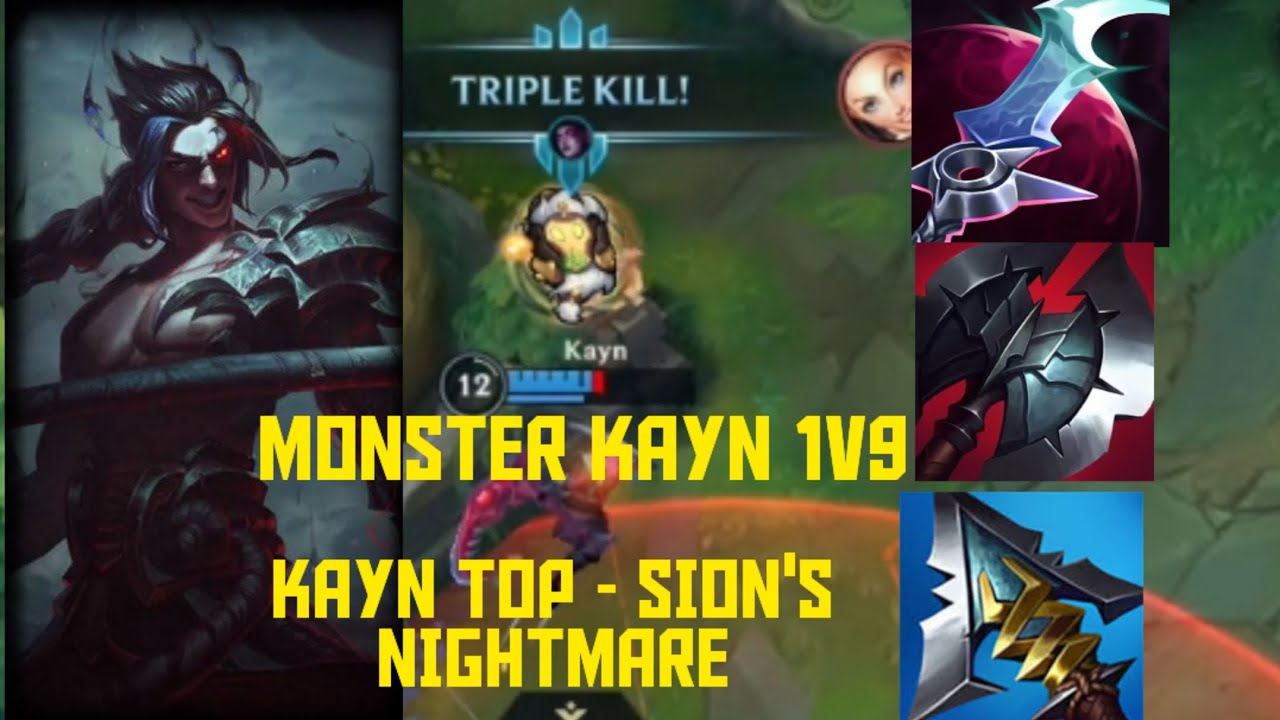How to carry with Kayn Top - Ultimate Sion counter | Wild Rift 