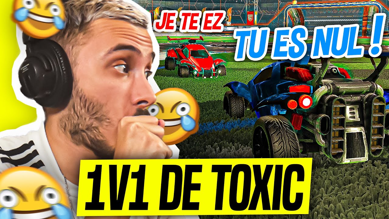 DEUX &Eacute;NORMES TOXICS S'INSULTENT, ILS SE 1V1 SUR ROCKET LEAGUE (spoiler: ils sont nuls 😂)