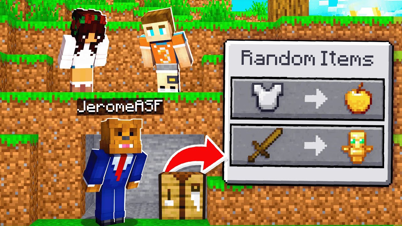 Minecraft Manhunt, But I Get RANDOM Items!