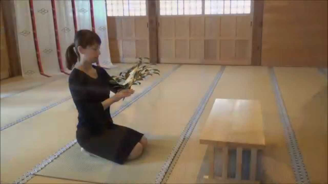 玉串拝礼の作法 (角館總鎭守 神明社)