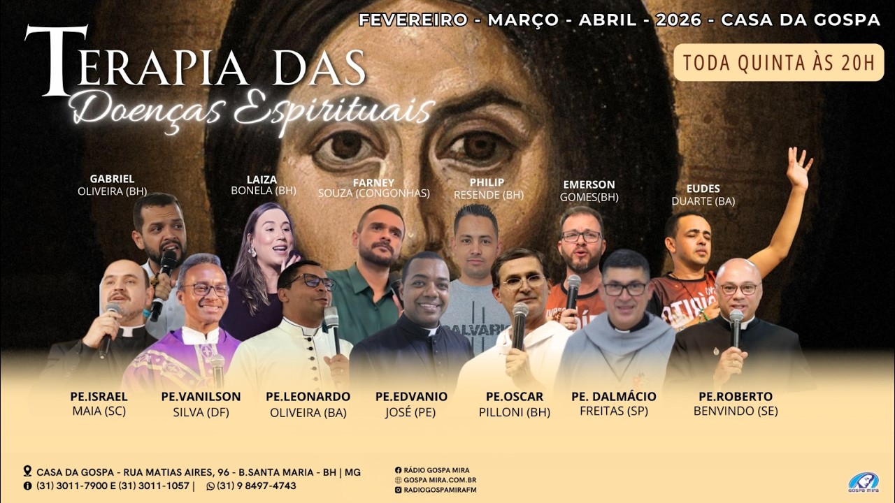 TERAPIA DAS DOENÇAS ESPIRITUAIS  | PE. VANILSON DF -GASTRIMARGIA |MISSA DE QUINTA-FEIRA | GOSPA MIRA