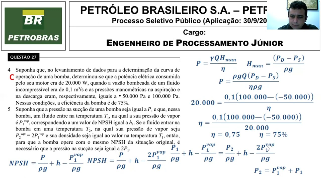 Prova Engenheiro de Processamento   Petrobras 2001   CESPE questões 26 a 30