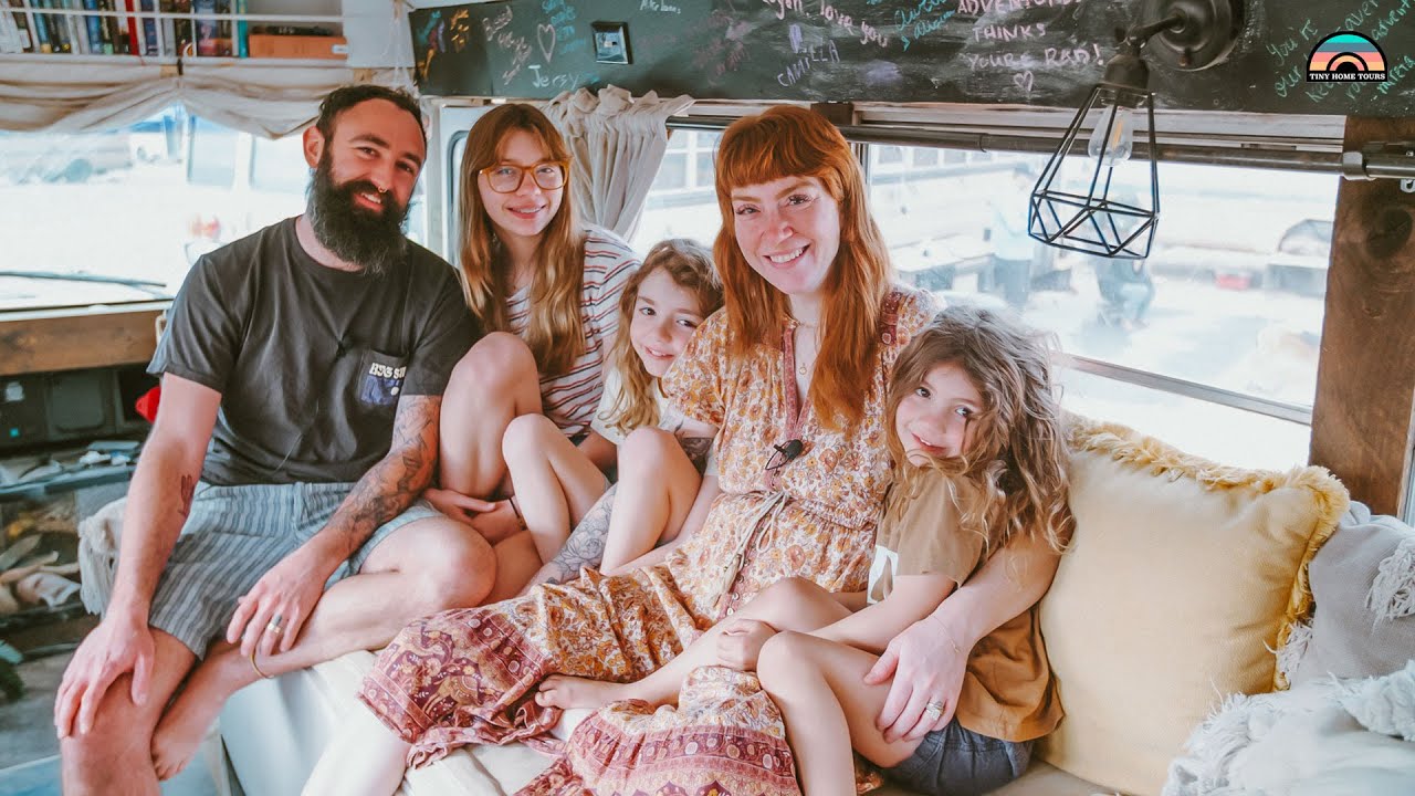 DIY Boho School Bus for Adorable Family of 5