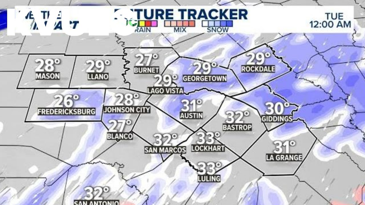 Austin weather forecast: Snow and sleet expected during Winter Storm Warning