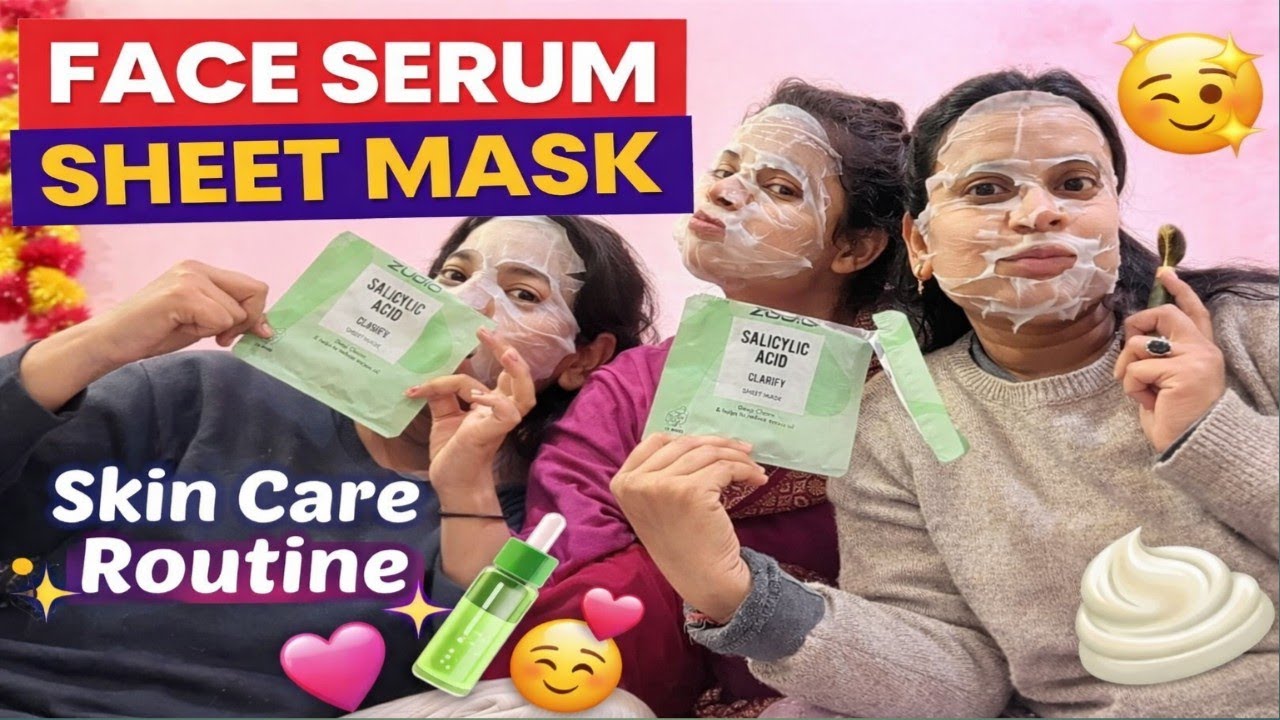 आज हमने सोचा थोड़ा सेल्फ केयर कर लेते हैं और थोड़ा हँसी-मज़ाक भी हो जाए 😆💚 #skincare 
