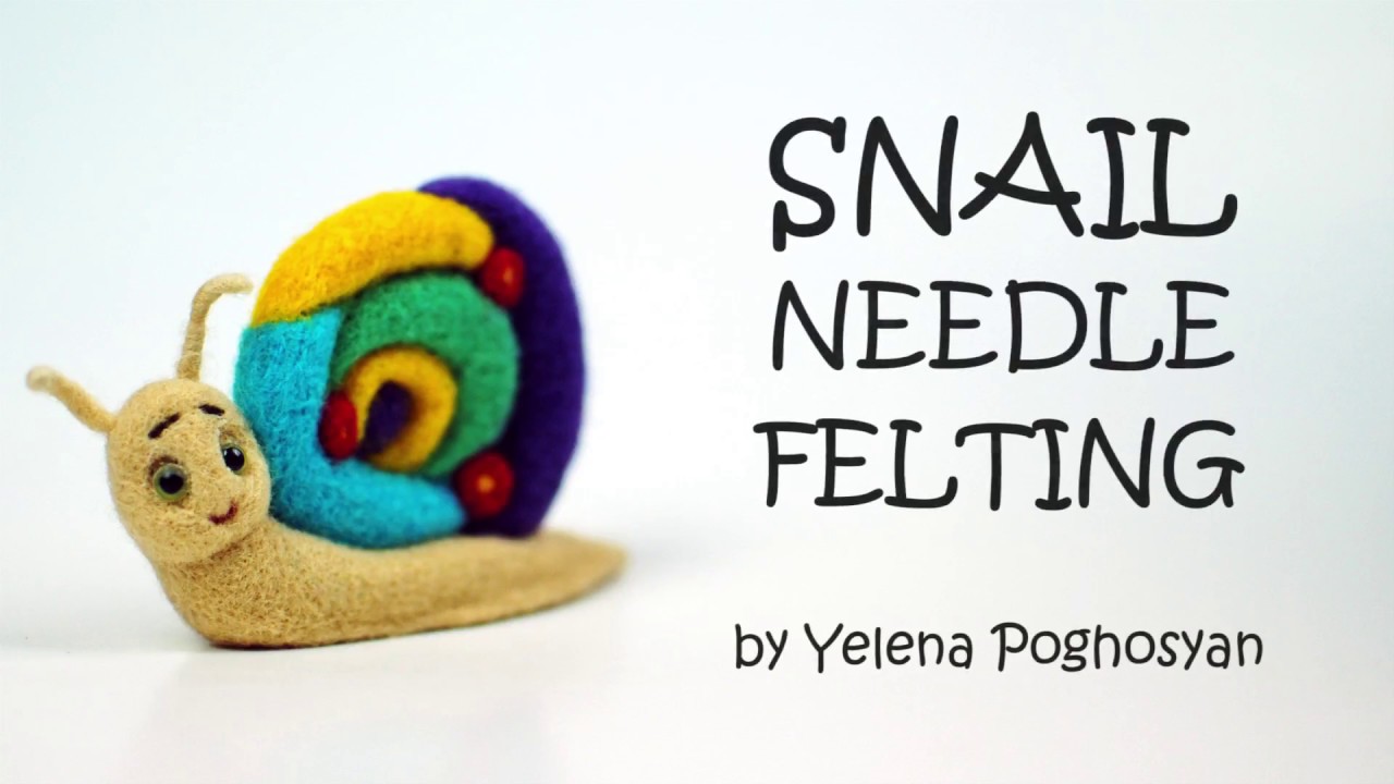 Snail Needle Felting Timelapse