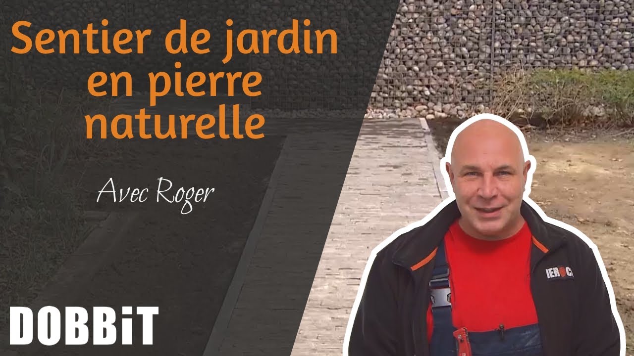 Sentier de jardin en pierre naturelle
