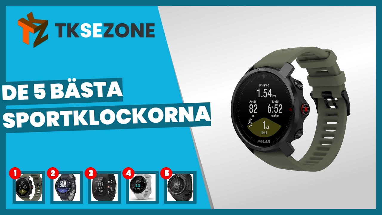 De 5 bästa sportklockorna