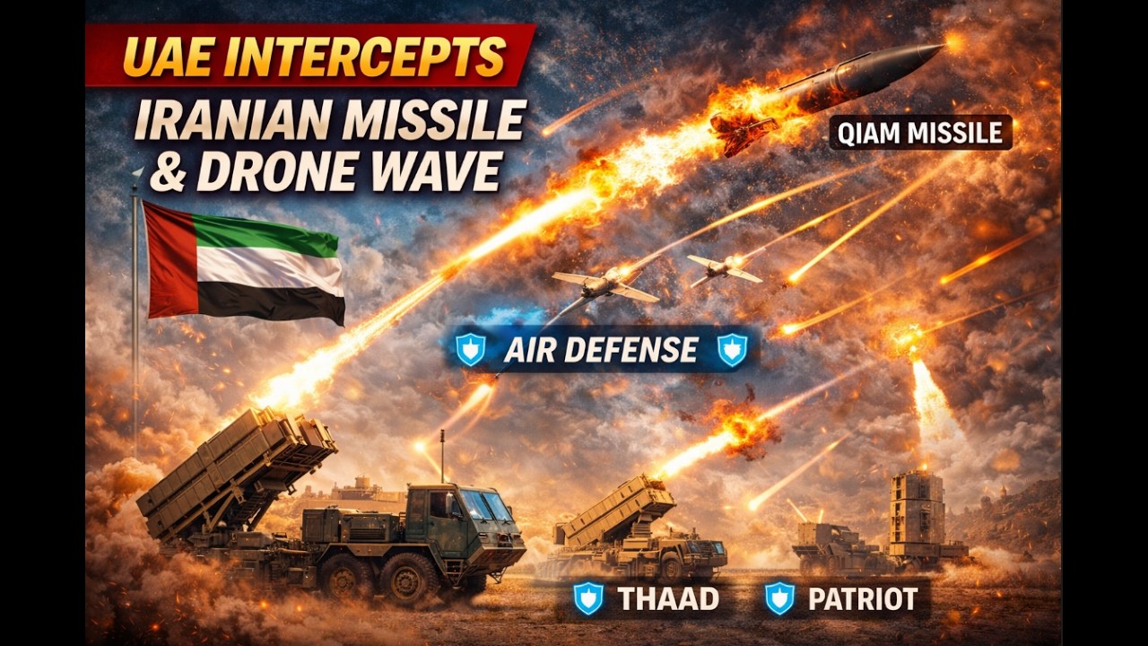 UAE Intercepts Iranian Qiam Ballistic Missile and Drone Wave with Layered Air Defense