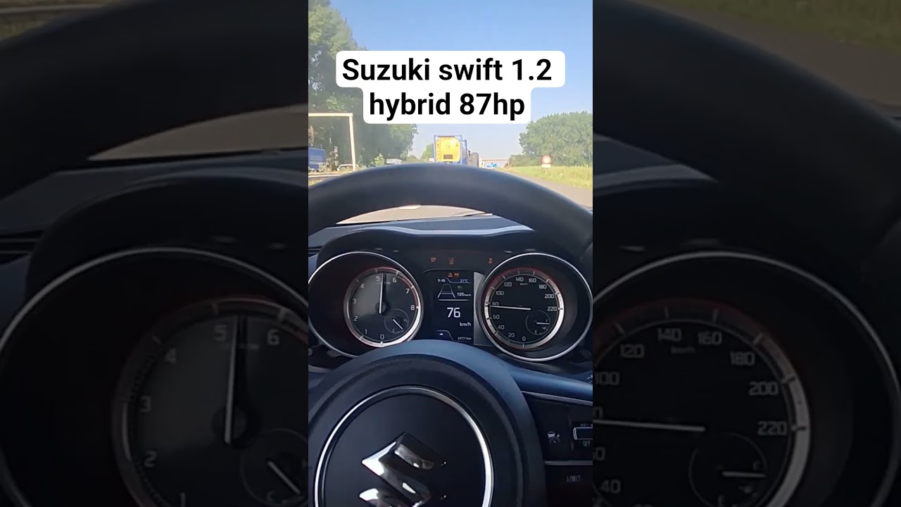 0-100 run suzuki swift 1.2 hybrid 2023 87hp