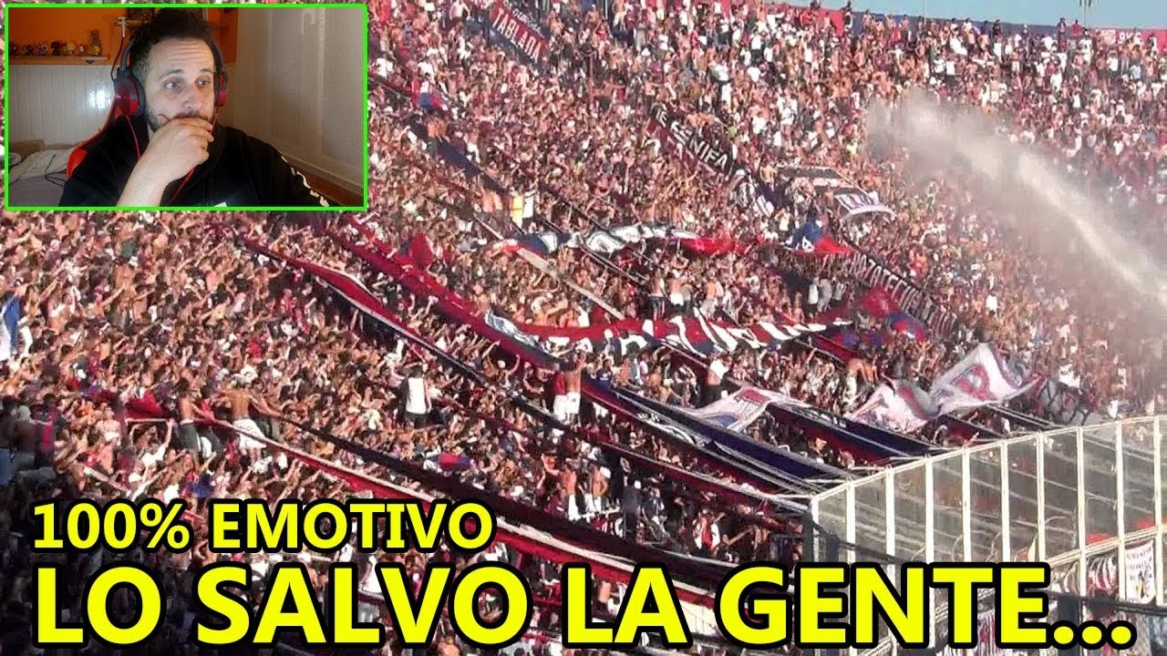 Español REACCIONA  A SAN LORENZO LO SALVO LA GENTE *Y SE EMOCIONA*