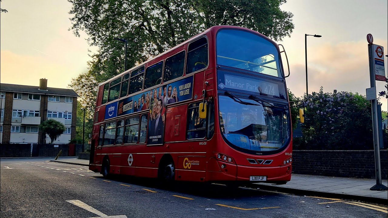 FRV. Go Ahead London Route 474: Canning Town, Hermit Road - Manor Park - WVL430 (LX11 FJF)