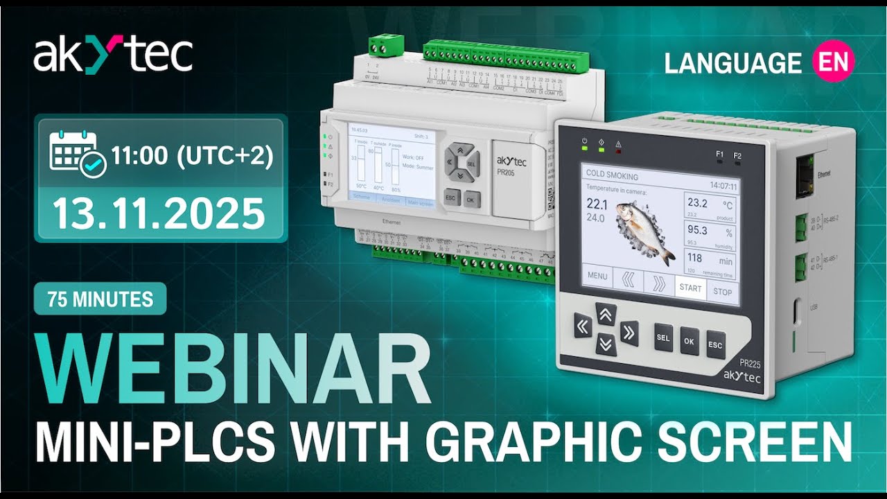 Webinar. Mini-PLCs with graphic screen