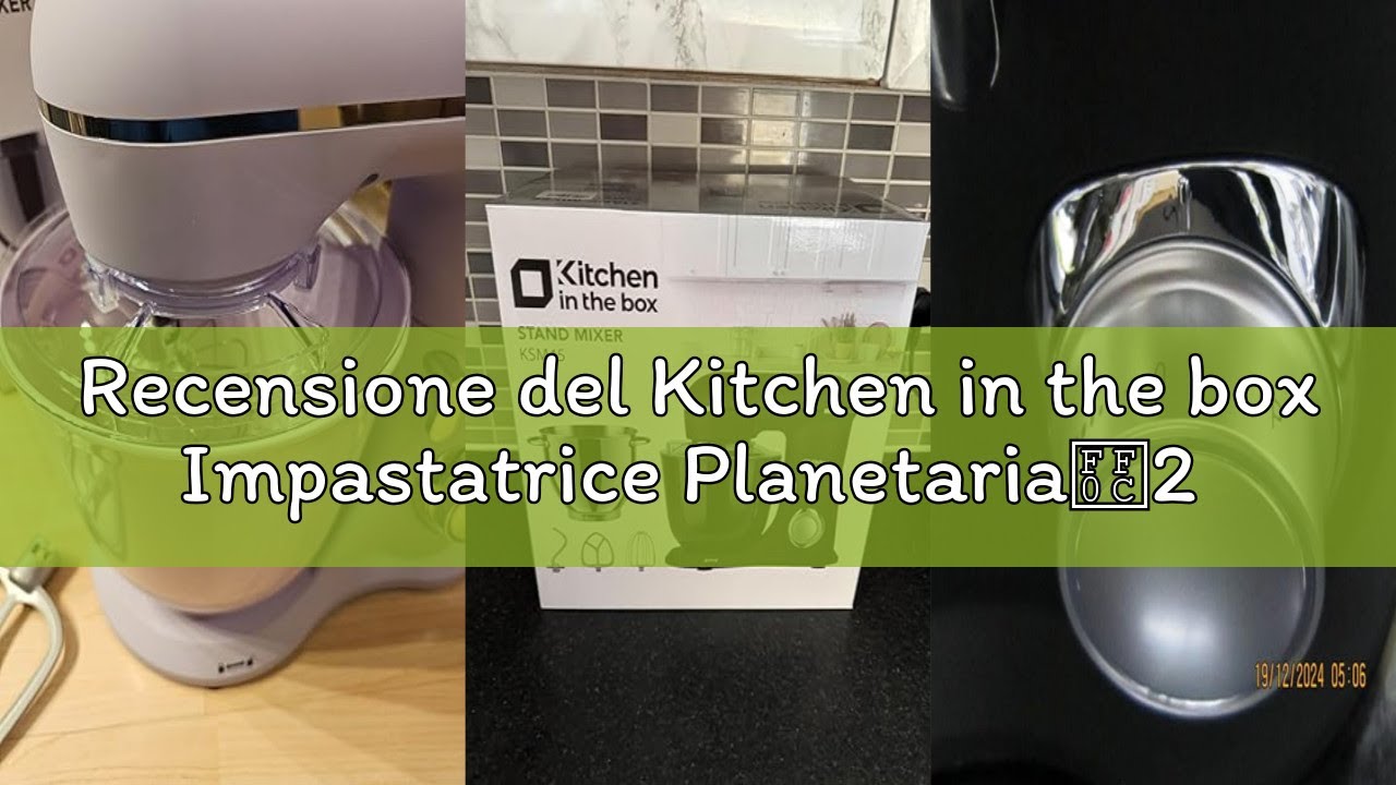 Recensione del Kitchen in the box Impastatrice Planetaria，2 Ciotole 4,5 L+5 L Planetaria Professiona