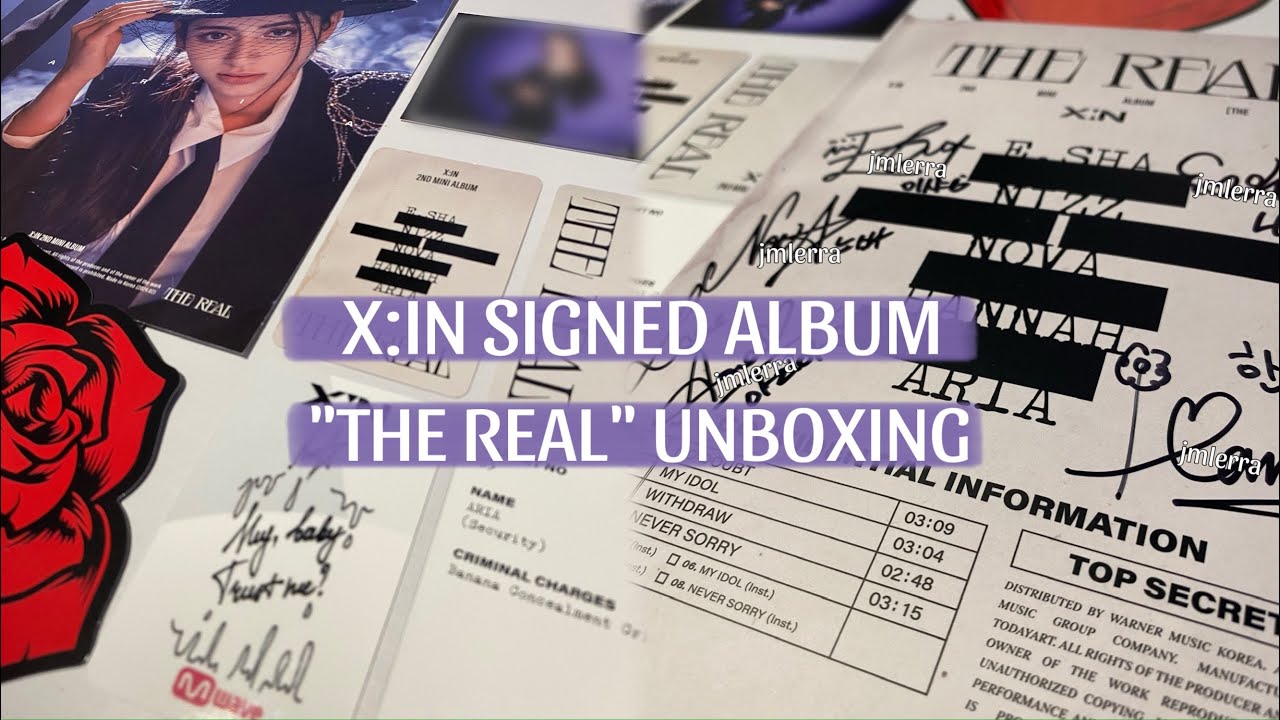˗ˏˋ ꒰ 💌распаковка ПОДПИСАННОГО альбома X:IN “THE REAL” | X:IN SIGNED album unboxing🌹ヾ₊˚