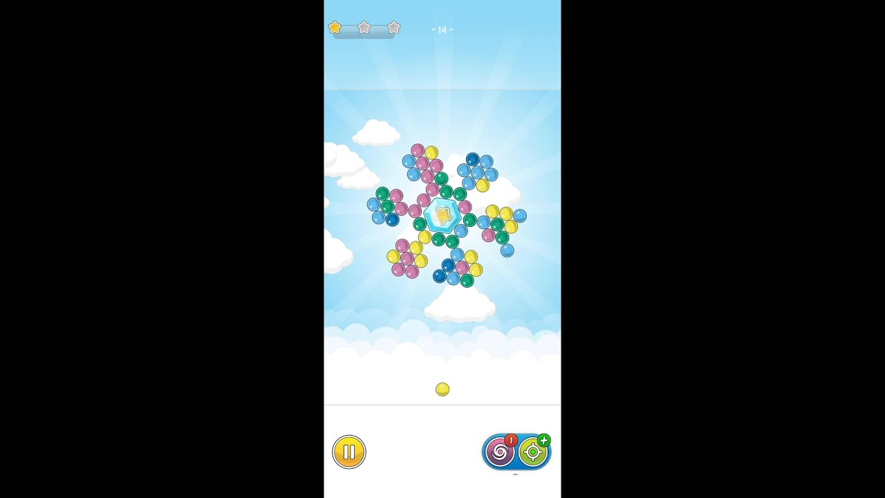 Bubble Cloud (-by Valas Media) - free offline bubble shooter game for Android and iOS - gameplay.