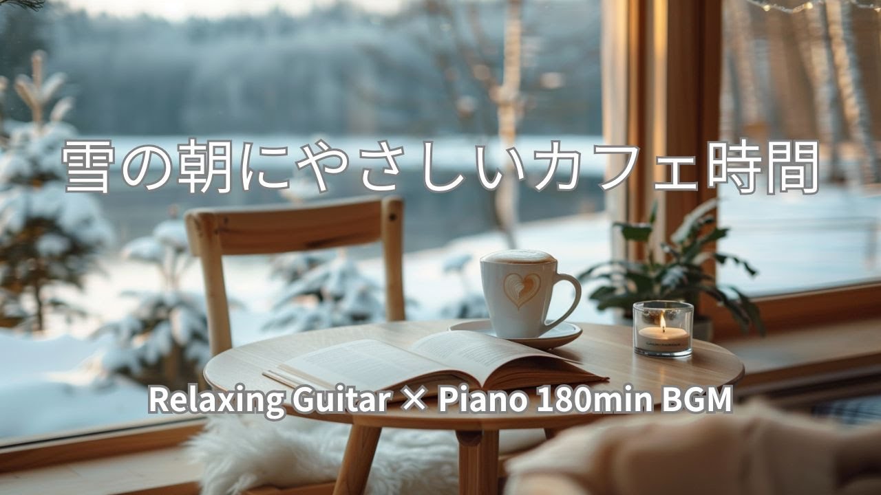 朝の雪にやさしいカフェ時間【ほっこりBGM】180min