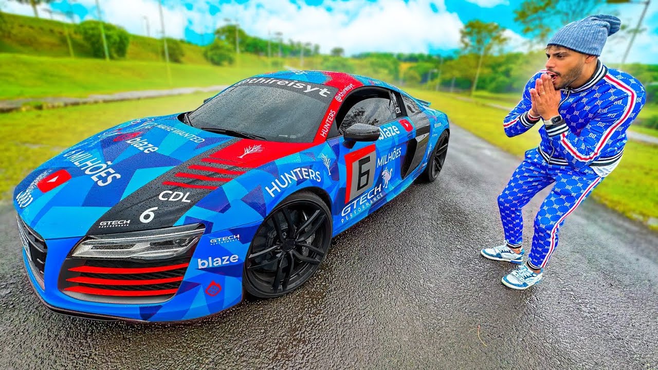 ESTÃO PRONTOS ! * ESSE É MEU NOVO R8 DE CORRIDA *