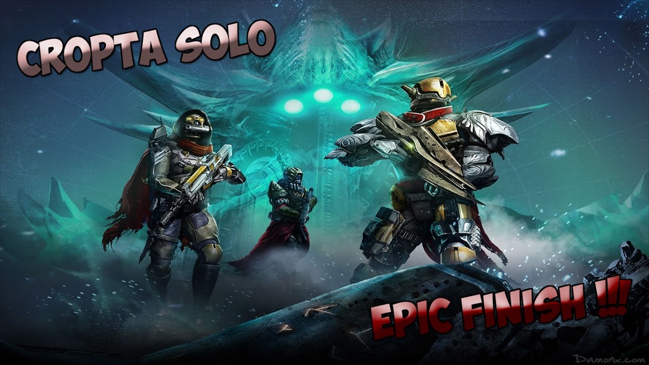 Solo Crota 390 / Cropta Solo - Hunter - Most Epic Finish Ever! - Kill du Turfu! #NeverGiveUp
