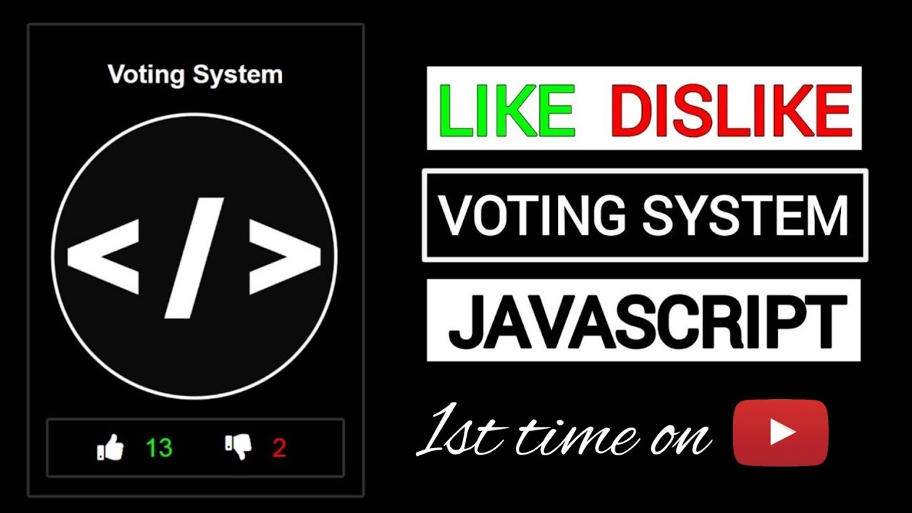 Like Dislike - Voting System Using Html CSS & JavaScript | Webkit Coding