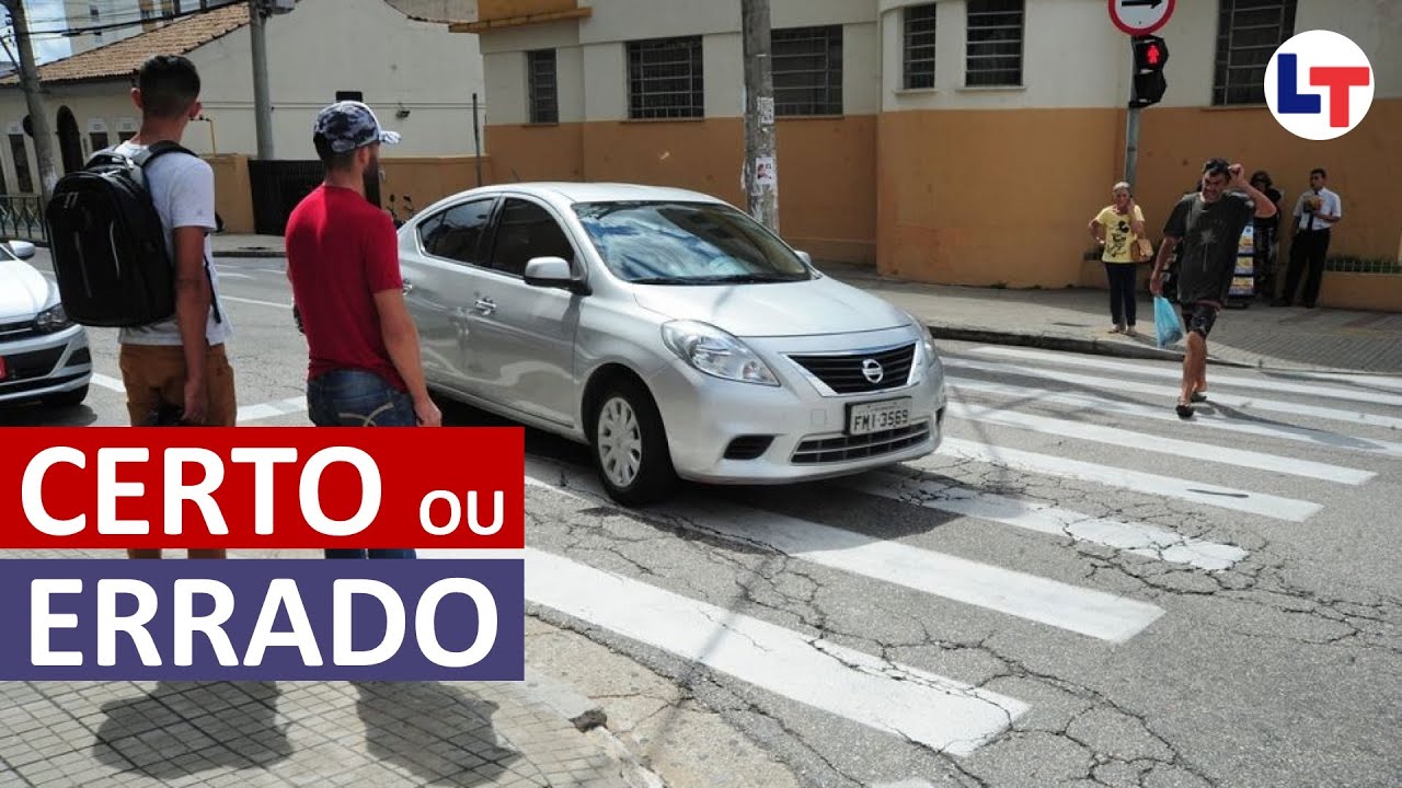 Parar sobre a Faixa de Pedestres para Olhar o Cruzamento #DirigirEuPosso  #LegTransito