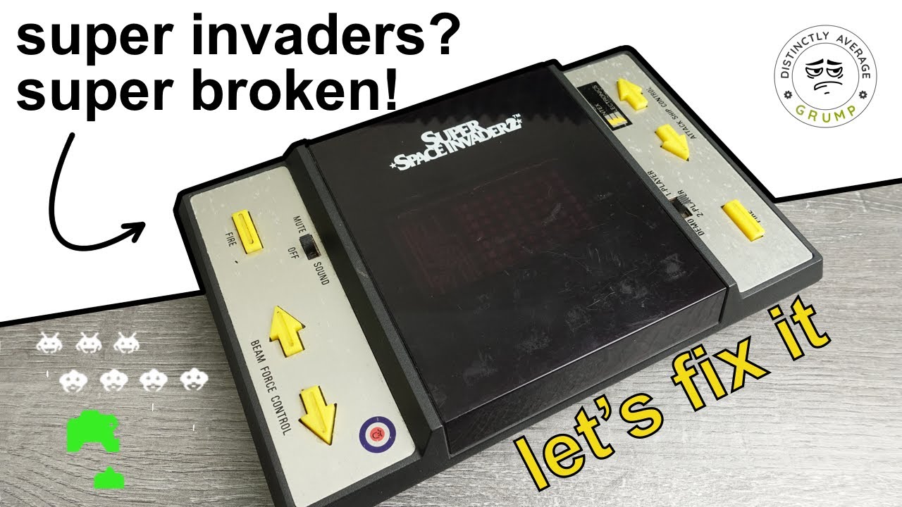 Entex Super SPACE INVADER 2 Handheld Video Game 1981 | Can I FIX it? | TRACE Repair! 🔬🛸💉