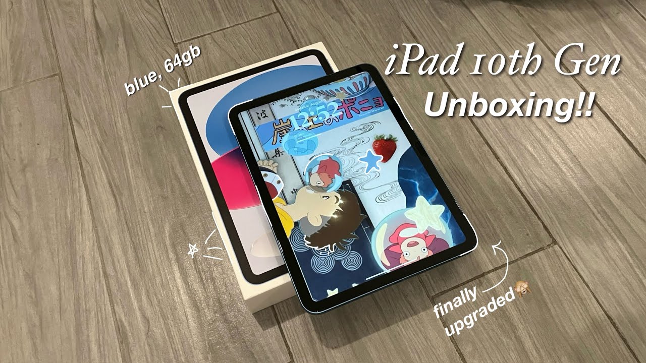 iPad 10th Gen unboxing Blue💙 + Accessories + customization | ✨asmr (kinda)