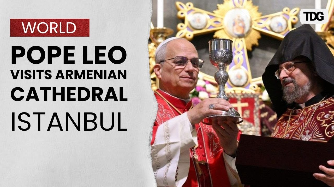 Pope Leo Meets Armenian Community During Visit to Istanbul Cathedral | Istanbul